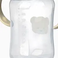 Новогодний поильник - непроливайка &laquo;Baby Bear&raquo; с силиконовым носиком, 270 мл., цвет бежевый Mum&Baby