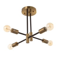 Люстра "Лора" 4х40Вт Е27 латунь 58х58х37см