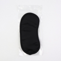 Маска для сна, двойная резинка, 18 &times; 8,5 см, цвет чёрный