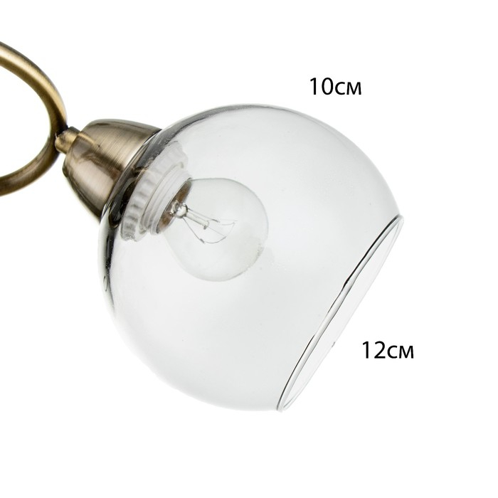 Люстра 6591200/3 E27 40Вт бронза 46х46х24 см BayerLux