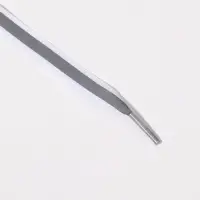 Шнурки для обуви, пара, плоские, со светоотражающей полосой, 10 мм, 110 см, белые