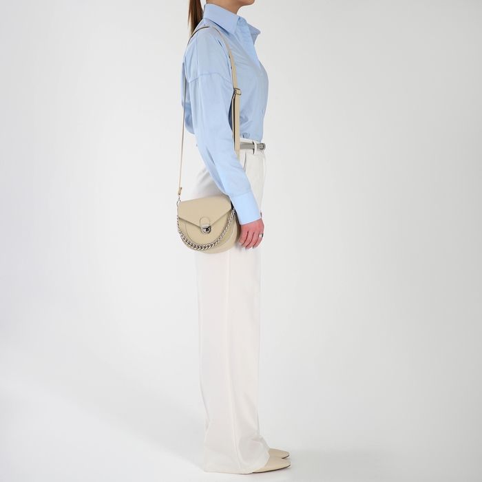 Сумка женская TEXTURA, мессенджер, маленький размер, цвет бежевый