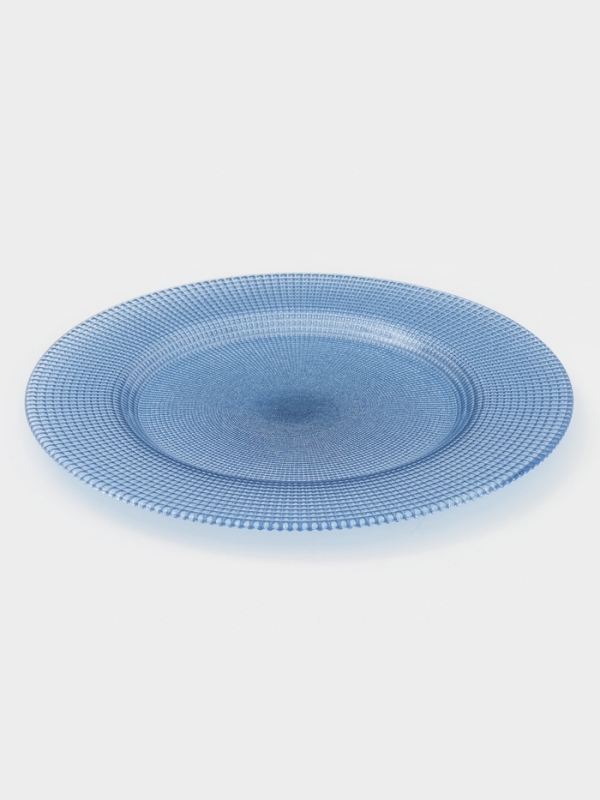 Тарелка подстановочная "Brick" 33 см , цвет голубой