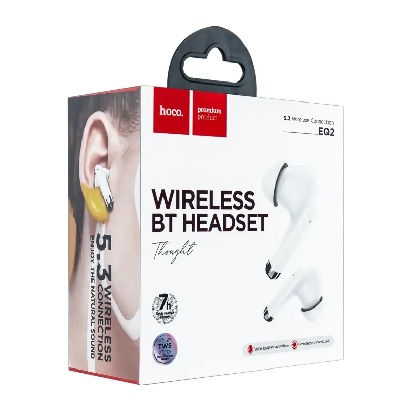 Гарнитура EQ2 Wireless Headset HOCO белая