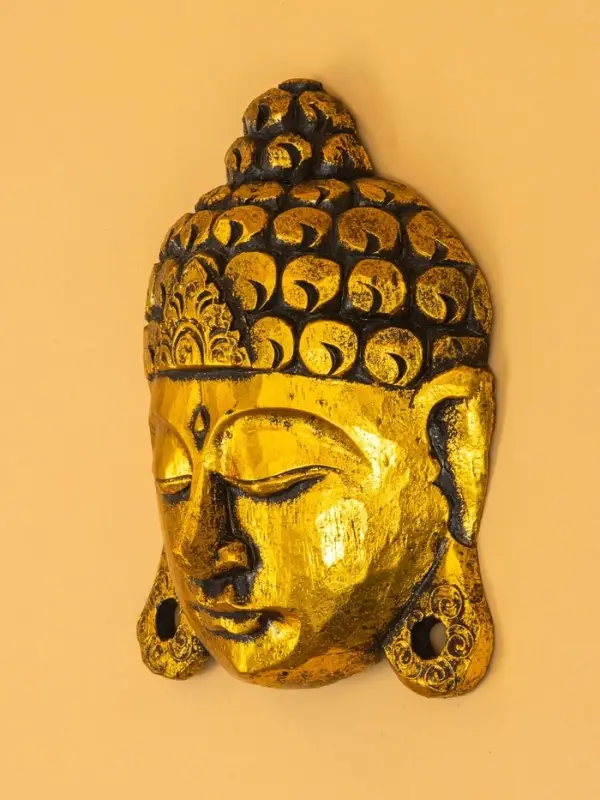 Сувенир интерьерный &laquo;Будда&raquo;, 16&times;6&times;22 см, дерево, золото