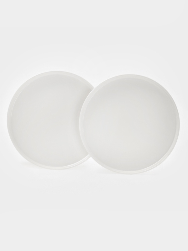 Набор тарелок 2 шт 20х2 см Magistro  "White Snow"