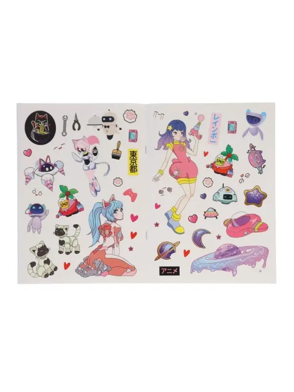 CYBER anime coloring book