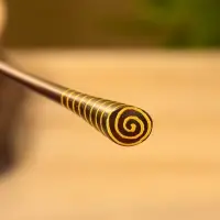 Заколка для волос &laquo;Спираль&raquo;, 17 см, дерево албезия