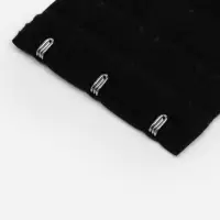 Застёжка-удлинитель для бюстгальтера, 3 ряда 3 крючка, 5&times;5.5 см, чёрная