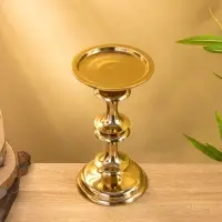 Подсвечник "Эйфория" алюминий 12х12х23 см