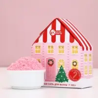 Чистое счастье соль для ванны с сухой пеной "Волшебный домик", праздничная карамель, 300 гр