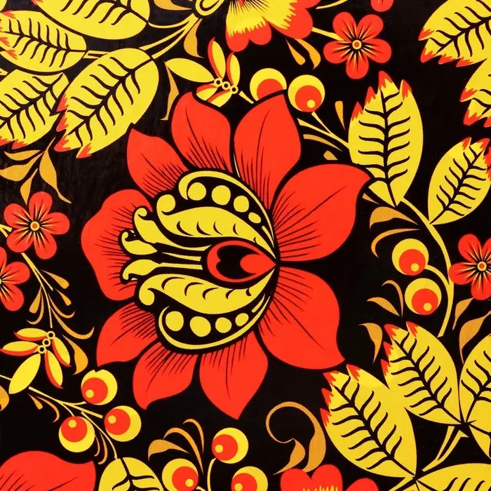 Доска разделочная сувенирная &laquo;Хохломская роспись&raquo;, 25,5 см, круглая