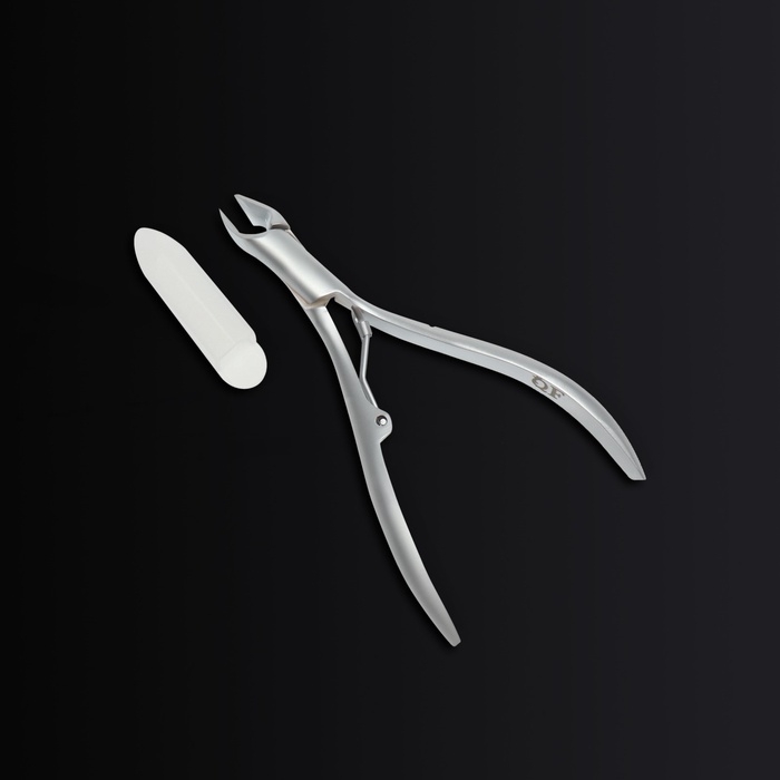 Кусачки маникюрные для кутикулы &laquo;Premium satin&raquo;, эргономичные, 9,3 см, длина лезвия - 7 мм, цвет серебристый