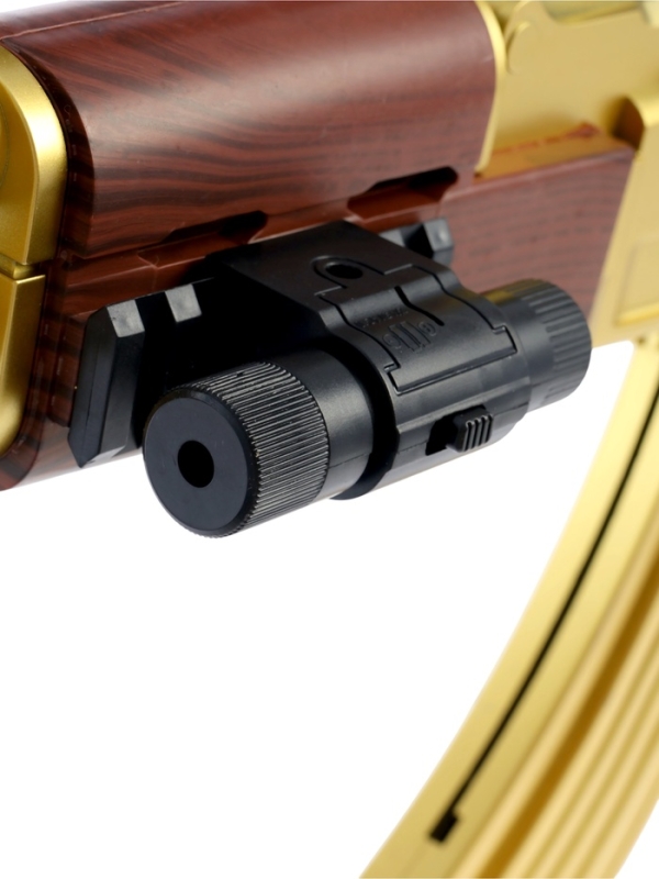 Автомат "АК-47 золотой" с лазером, 46 см