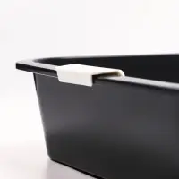 Туалет "Белла мини" для кошек, с сеткой, 35 х 26  х 6 см, Серый