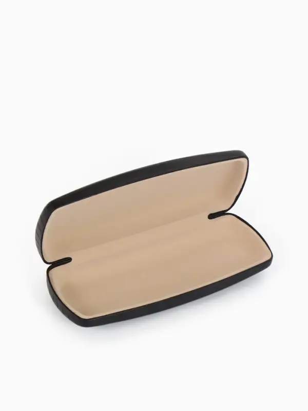 Футляр для очков Июнь2501, 16*6,5*3,5 см, хлопушка, черный