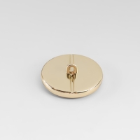 Пуговица металлическая на ножке &laquo;Камень&raquo;, декоративная, d = 25 мм, цвет белый/серый/золотой