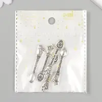 Сувенир кошельковый металл "Фига на удачу" 1х4,5 см