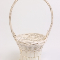 Набор 3 шт корзин плетеных 28х28х16, 22х22х15, 19х19х14 см, плетеная ручка h=_ см, серый