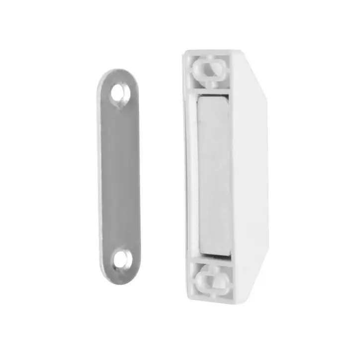 Магнит мебельный M002W, 60&times;13, средний, белый