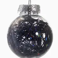 Набор украшений пластик 17 шт "Ярмарка волшебства" 6 см, синий