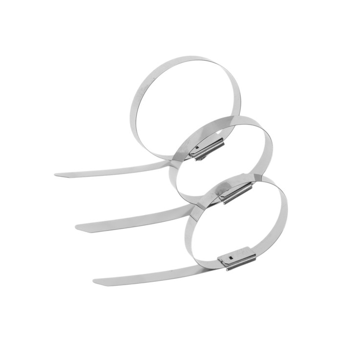 Стяжки из нержавеющей стали ТУНДРА, 4.6x150 мм, 100 шт.