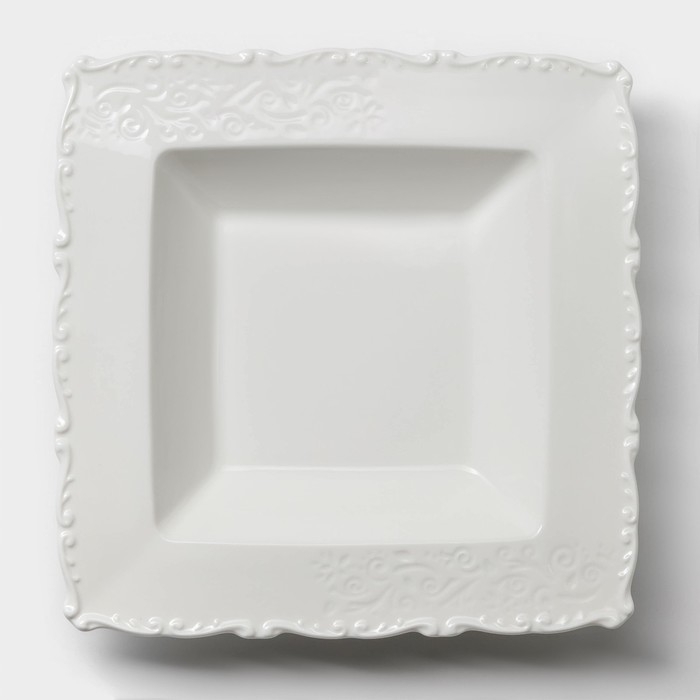 Тарелка глубокая фарфоровая Magistro Kingdom, 340 мл, 22&times;4 см