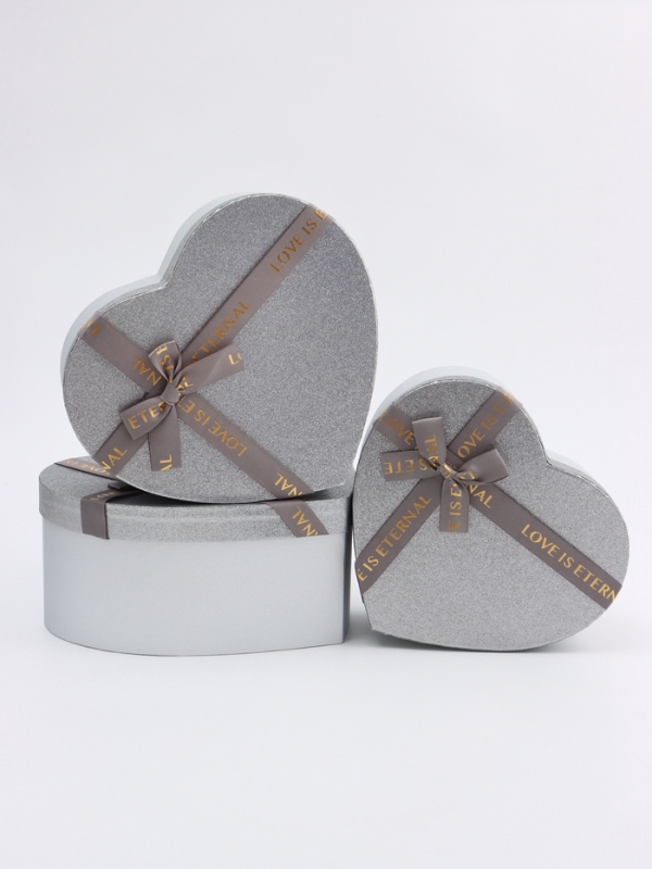 Набор коробок 3 в 1 сердца 31 х 27 х 13,3; 28 х 25 х 11,7; 26 х 23 х 10,3 см