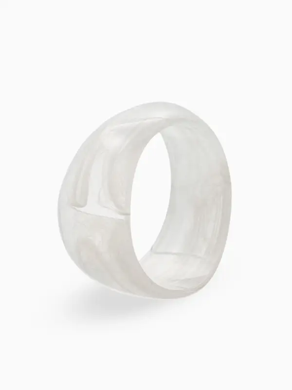 Браслет манжет акрил "Тренд", цвет белый