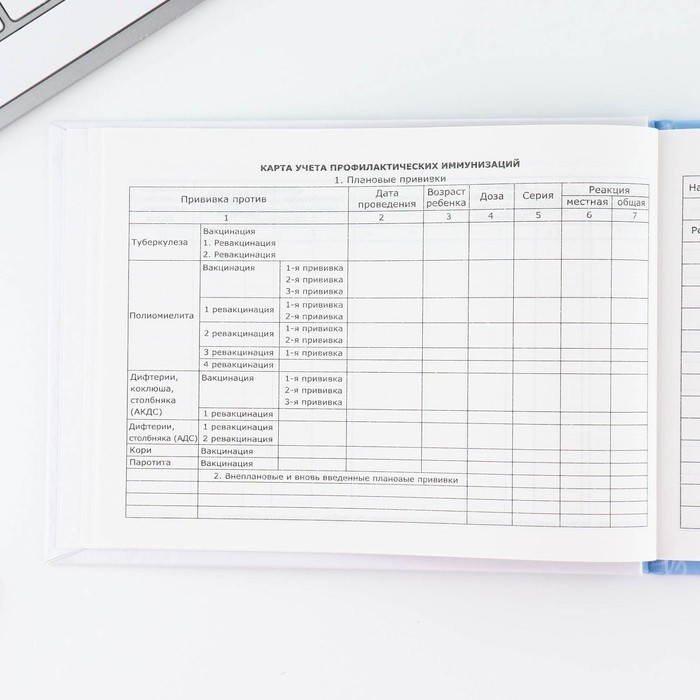 Медицинская карта в твердой обложке Форма №112/у &laquo;Наш малыш&raquo;, 80 л