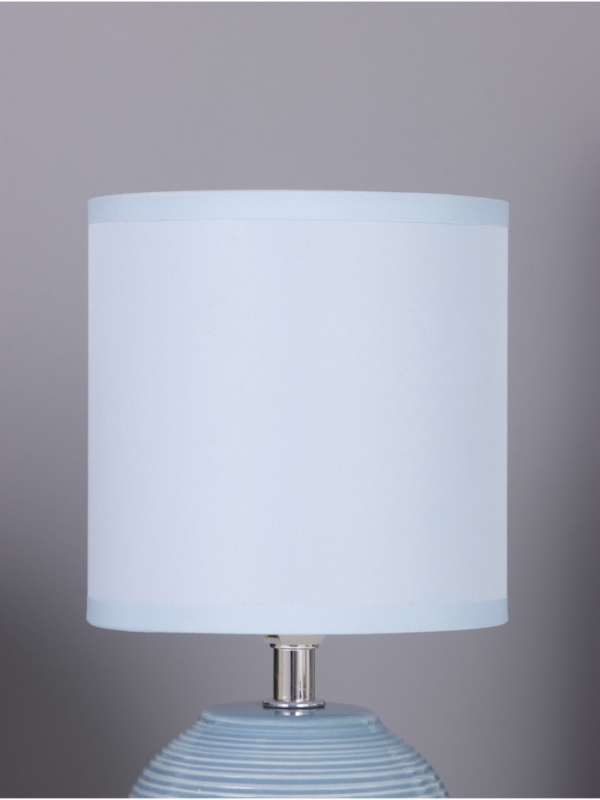 Лампа настольная "Бриз" 1х40Вт Е14 голубой 13х13х25см