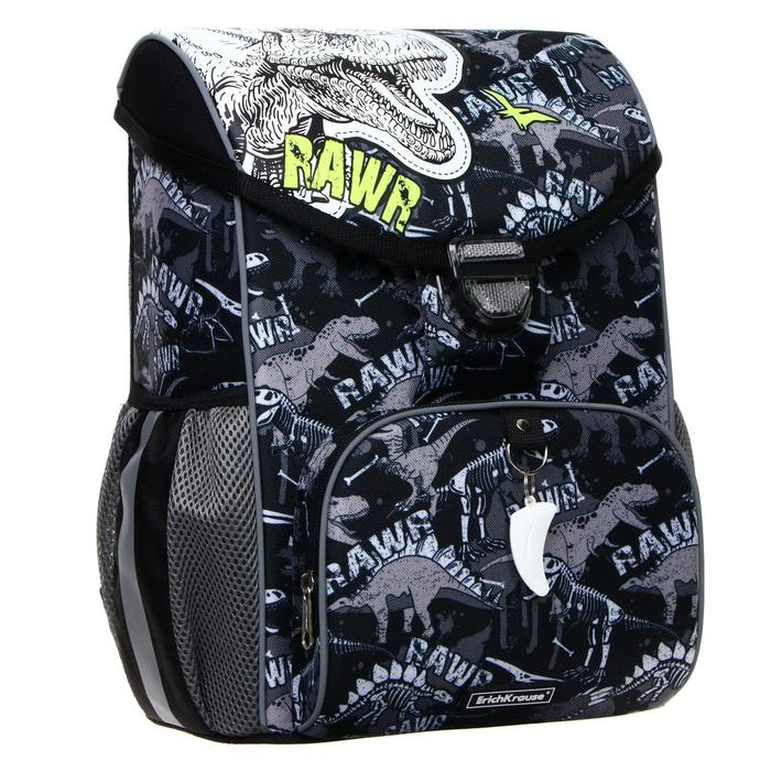 Ранец школьный на замке, 37 х 25 х 14 см, Erich Krause ErgoLine 15L, Dinosaur Park 51592