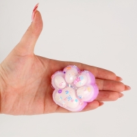 Сквиш антистресс - игрушка &laquo;Лапка&raquo;, с блёстками