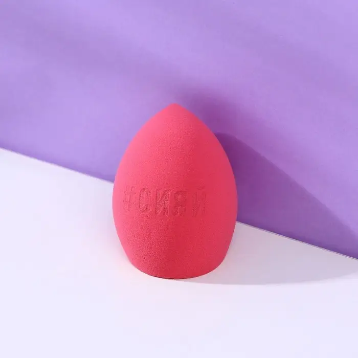 Спонж-капля скошенный &laquo;Сияй&raquo;, увеличивается при намокании, латекс