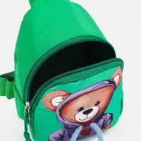 Сумка детская через плечо, цвет зелёный