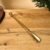 Ложка для обуви &laquo;Блеск&raquo;, латунь, 35 см