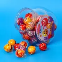 Жевательная резинка с кислой начинкой &laquo;Дуй пузырь! ШАРИКИ СМАЙЛИКИ&raquo;, 10 г