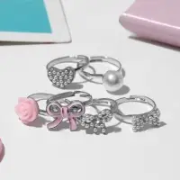 Кольцо детское Выбражулька &laquo;Любовь&raquo;, форма МИКС, МИКС, безразмерное