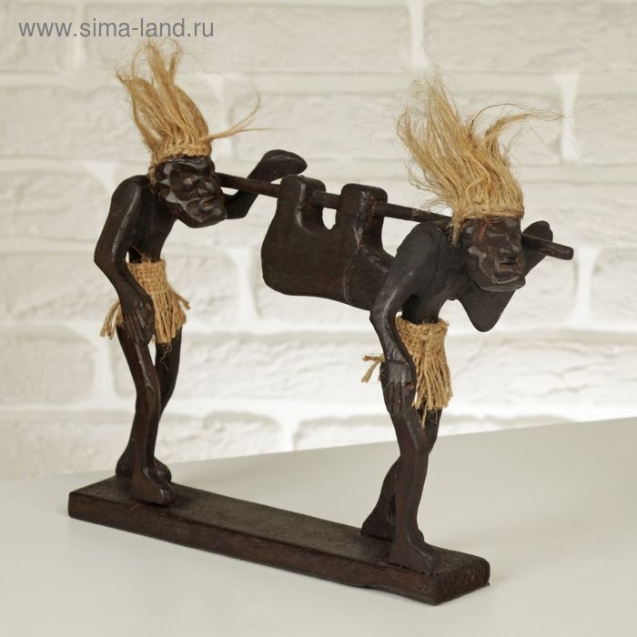 Сувенир &laquo;Аборигены на охоте&raquo;, 22 см, дерево
