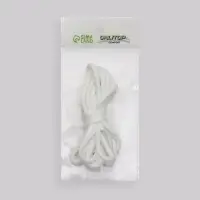 Шнурки для обуви, пара, круглые, d=5 мм, 110 см, белые