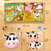 Развивающий магнитный набор "Зверята"