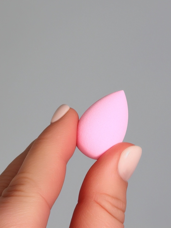 Набор спонжей д/макияжа 7 шт: капля 6 шт, 1 плоск пуховка в пласт футл латекс МИКС пакет QF