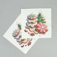 Салфетки бумажные двухслойные &laquo;Глазурь&raquo;, 33х33, 20 шт