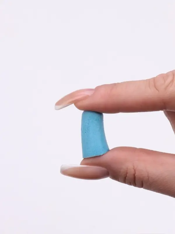 Беруши в пласт футл (ПУ) 2,5*1см (наб 10пар цена за наб) голубой накл ОТ