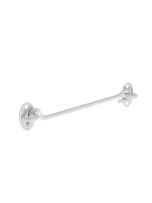 Крючок ветровой LOCKLAND KV001, L=200 мм, нержа, цвет белый, 2 шт