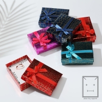 Коробочка подарочная под серьги/кулон/кольцо &laquo;Рептилия&raquo;, 7&times;9 (размер полезной части 6,2&times;8,4 см), цвет МИКС