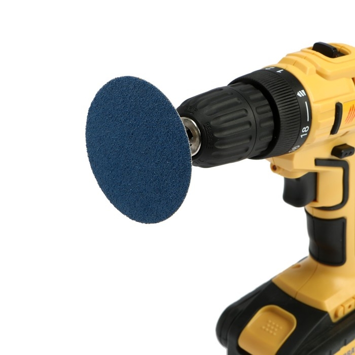 Круг абразивный шлифовальный ТУНДРА, по нержавеющей стали, для дрели, М8, 75 мм, P60, 5 шт.   971819