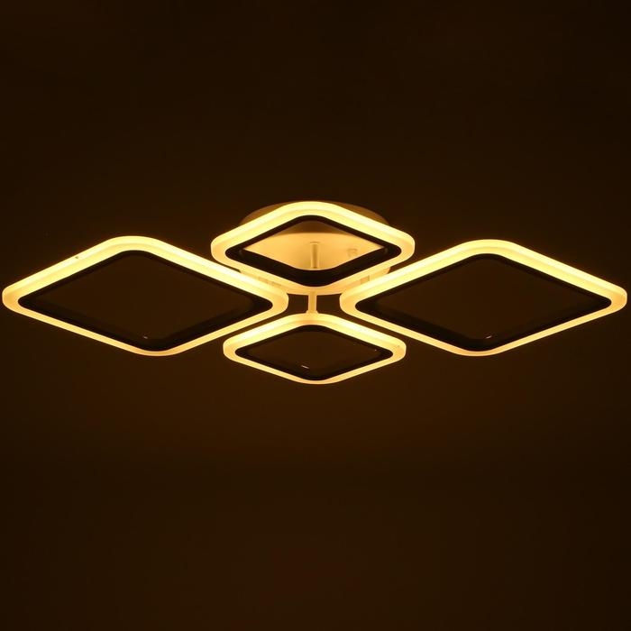 Люстра с ПДУ 24305/2 96Вт LED, диммир., 3000-6500К, белый, 71х52х10см