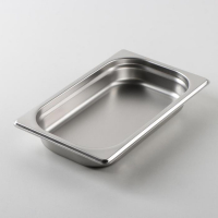 Гастроёмкость 1/4 из нержавеющей стали, 40 мм, 26,4&times;16&times;4 см, толщина 0,8 мм