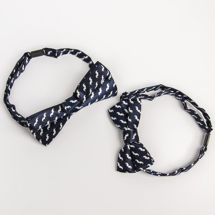 Галстук - бабочка для мальчика и папы &laquo;Набор для фотосессии&raquo;, 2 шт., цвет синий, M&B